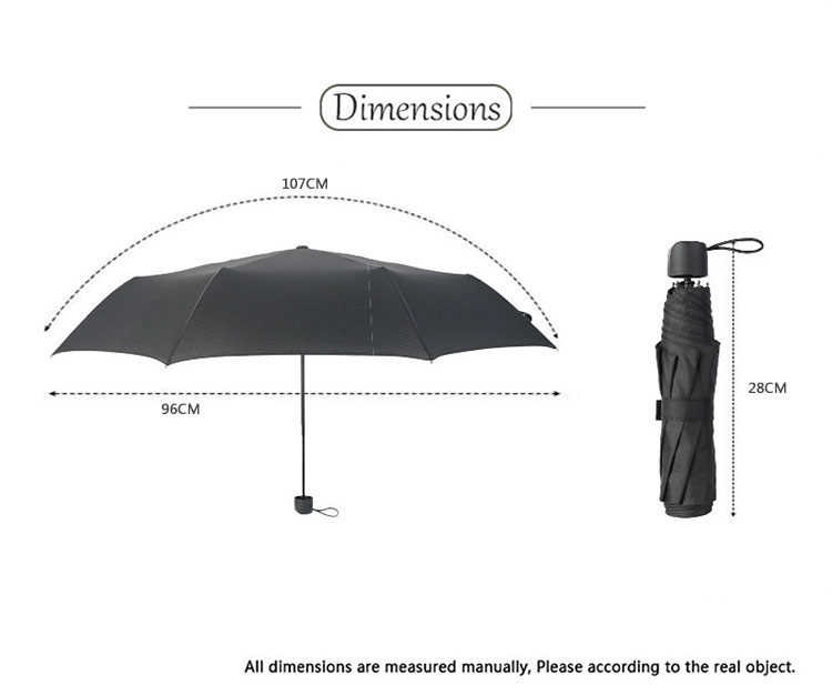 High quality customized black umbrella logo print - Image 7