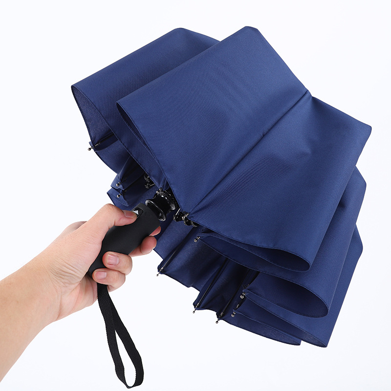 Classic Folding 12K Strong Windproof Waterproof Rain Umbrella Business Gift Umbrella - Image 2