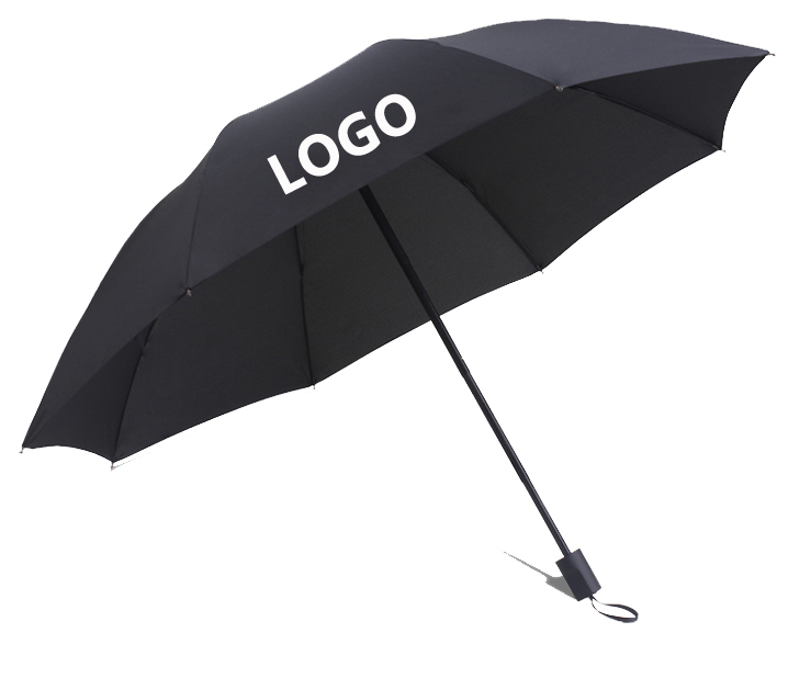 High quality customized black umbrella logo print