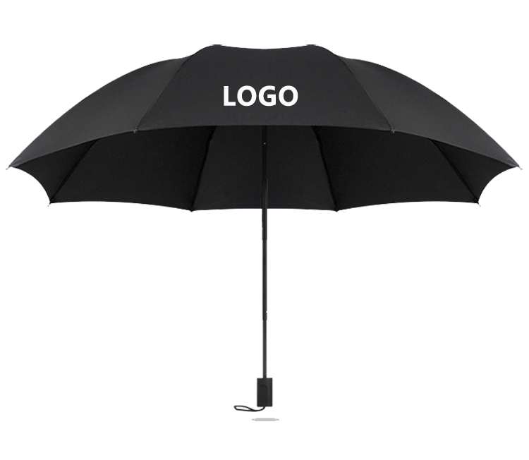 High quality customized black umbrella logo print - Image 2