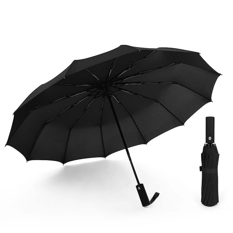 Wholesale 12-Bone Automatic Folding Umbrella Large 12K Ribs Design for Men Women for Business Gifts - Image 4