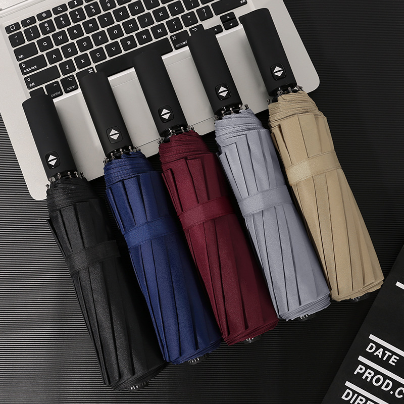Wholesale 12-Bone Automatic Folding Umbrella Large 12K Ribs Design for Men Women for Business Gifts - Image 3