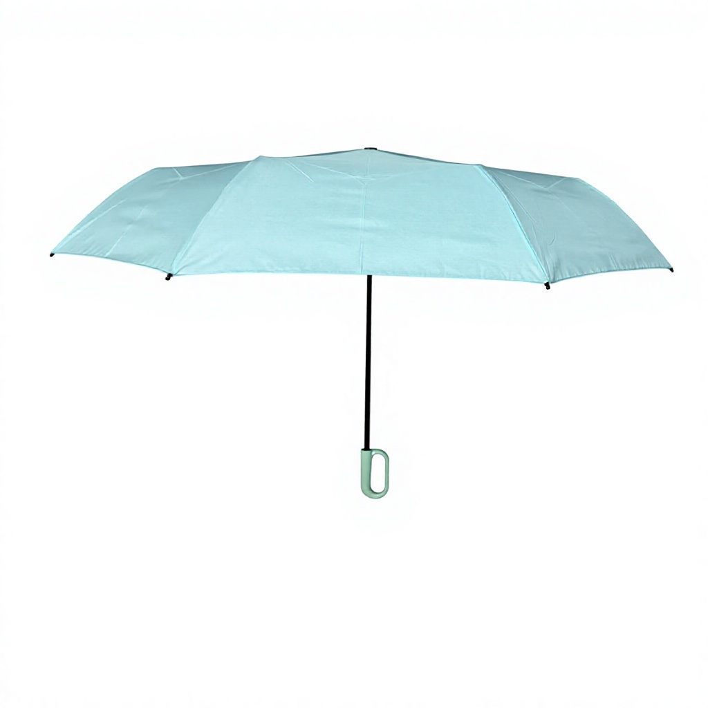 <h3>Innovation Meets Style: The Carabiner Clip Umbrella</h3>\n<p>Our Mint Green Carabiner Umbrella is designed for the modern urbanite who demands more from their accessories. The highlight of this model is the integrated carabiner handle, which provides a secure way to carry your umbrella hands-free by clipping it to a backpack, stroller, or belt loop.</p>\n<h4>Why You'll Love It:</h4>\n<ul>\n <li><strong>Hands-Free Convenience:</strong> Sturdy carabiner handle clips easily to your gear.</li>\n <li><strong>Premium Color Matching:</strong> Coordinated mint green frame, ribs, and handle for a sophisticated, unified aesthetic.</li>\n <li><strong>Windproof Resilience:</strong> 8-rib reinforced fiberglass frame designed to handle gusty city winds.</li>\n <li><strong>Large 105cm Canopy:</strong> Superior coverage in high-density 190T Pongee fabric.</li>\n <li><strong>Eco-Friendly RPET:</strong> Available in sustainable recycled fabric for environmentally conscious brands.</li>\n</ul>\n<h4>Technical Specifications:</h4>\n<table style=\"width:100%; border-collapse: collapse;\">\n <tr><td style=\"border: 1px solid #ddd; padding: 8px;\"><strong>Size</strong></td><td style=\"border: 1px solid #ddd; padding: 8px;\">105cm Diameter</td></tr>\n <tr><td style=\"border: 1px solid #ddd; padding: 8px;\"><strong>Ribs</strong></td><td style=\"border: 1px solid #ddd; padding: 8px;\">8 Fiberglass Ribs</td></tr>\n <tr><td style=\"border: 1px solid #ddd; padding: 8px;\"><strong>Handle</strong></td><td style=\"border: 1px solid #ddd; padding: 8px;\">Functional Carabiner Clip Handle</td></tr>\n <tr><td style=\"border: 1px solid #ddd; padding: 8px;\"><strong>Material</strong></td><td style=\"border: 1px solid #ddd; padding: 8px;\">190T Pongee / Optional RPET</td></tr>\n</table>