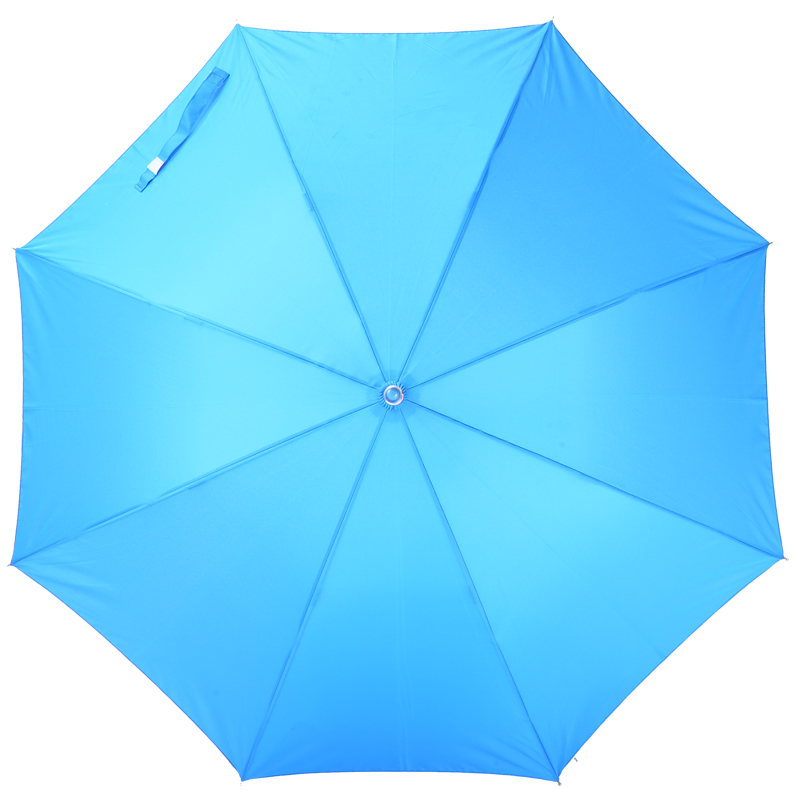 Premium 105cm Custom Matched-Color Windproof Straight Umbrella - Sky Blue - Image 3