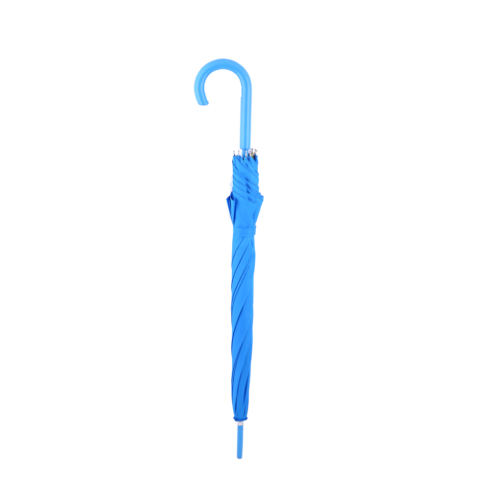 Premium 105cm Custom Matched-Color Windproof Straight Umbrella - Sky Blue - Image 4