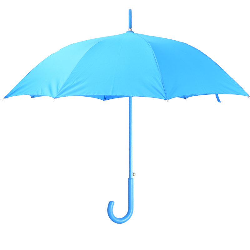 Premium 105cm Custom Matched-Color Windproof Straight Umbrella - Sky Blue - Image 5